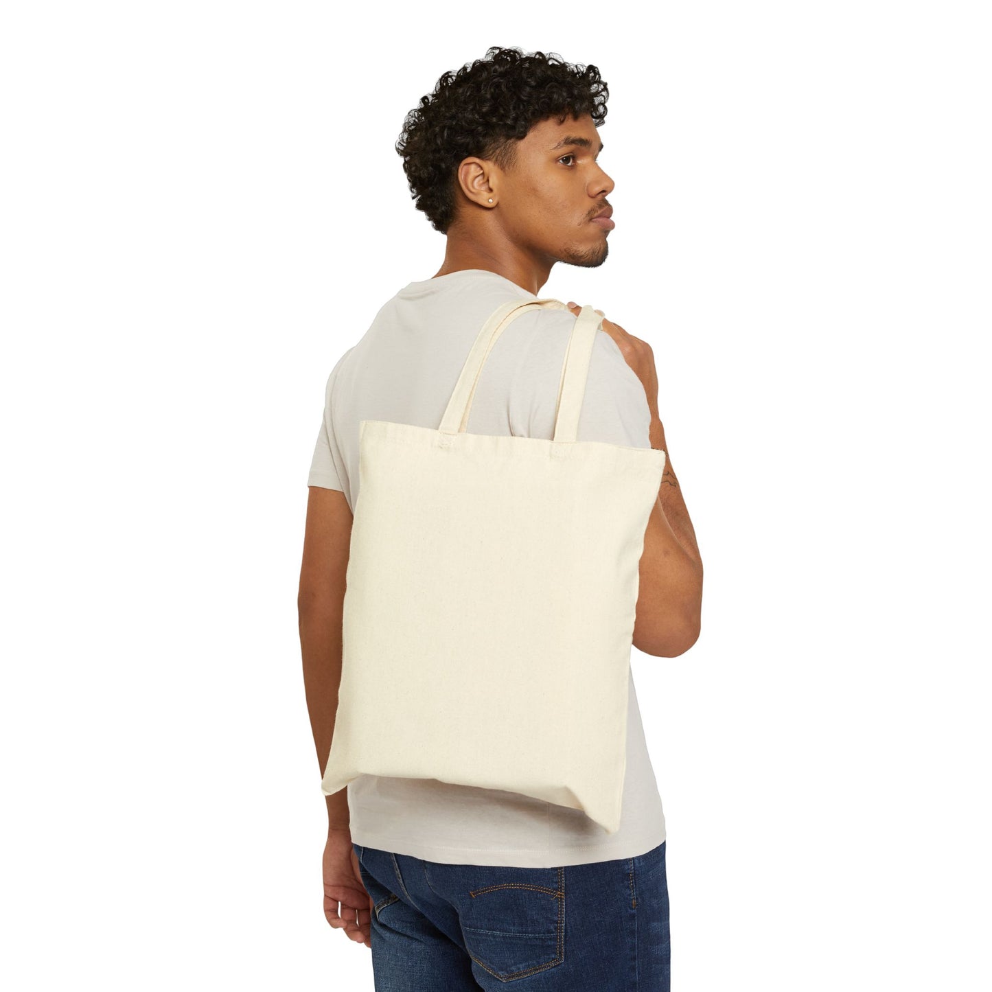 Inspirational Cotton Canvas Tote Bag - Be a Light to Everyone! Eco-Friendly Shopping Bag, Gift for Friends, Beach Tote, Teacher Gift