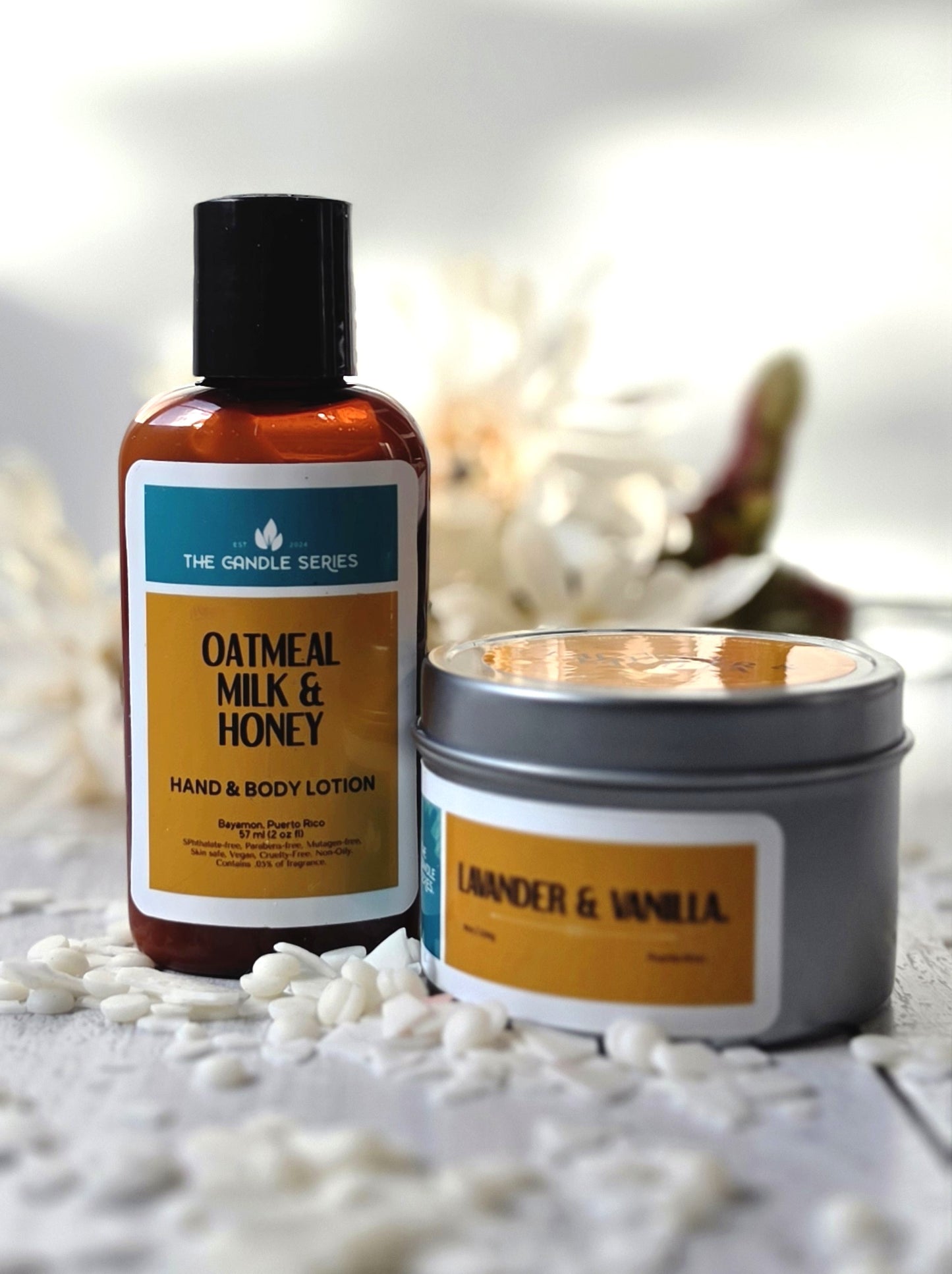 BUNDLE UP: One 2oz Hand & Body Lotion + One 4oz Tin Candle