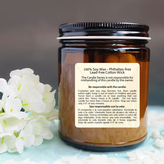 Prayer Room Candle - (Green Leaves, Cinnamon, Sandalwood)