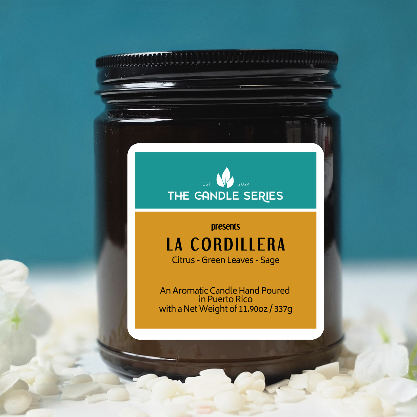 La Cordillera Candle - Citrus + Green Leaves + Sage - Puerto Rico Series