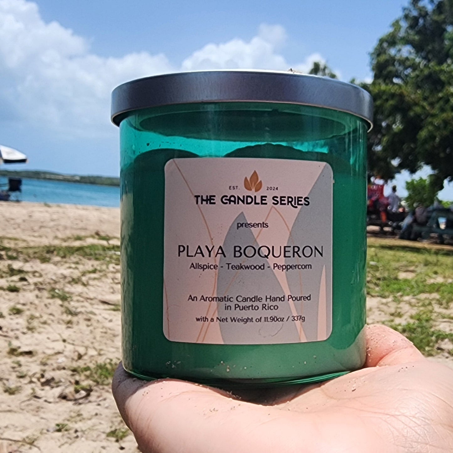 Playa Boqueron Candle - (Allspice, Teakwood, Peppercorn)