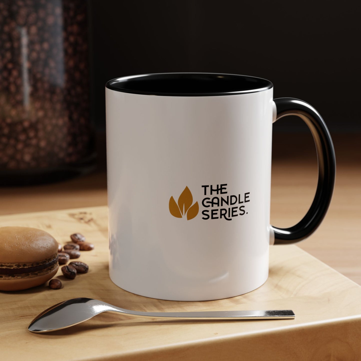 "Time for Me + my Candle" Accent Coffee Mug - Inspirational Gift for Coffee Lovers, Perfect for Home or Office