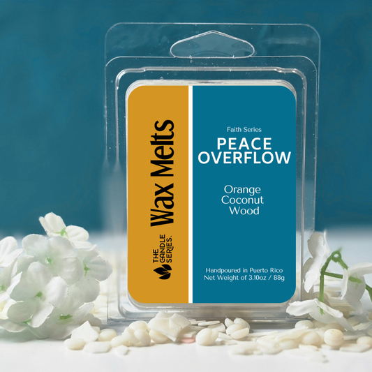 Peace Overflow Wax Melts - Orange + Coconut + Wood - Puerto Rico