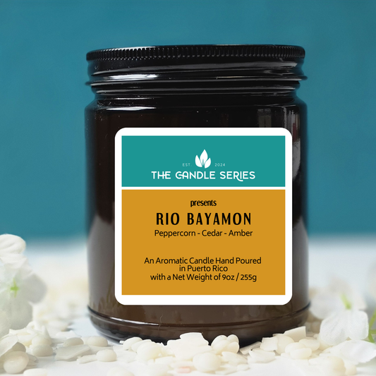 Rio Bayamon Candle - Peppercorn + Cedar + Amber - Puerto Rico Serie
