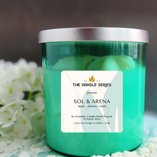 Sol y Arena Candle - (Apple, Jasmine, Musk)