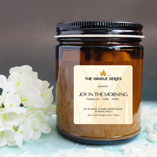 Joy in the Morning Candle - (Peppercorn, Cedar, Amber)